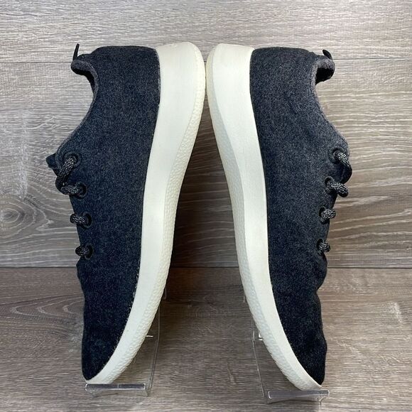 Allbirds Merino Wool Runners Women’s Sz 8 Tuke Jo Charcoal Cream Running Shoes - Picture 9 of 10